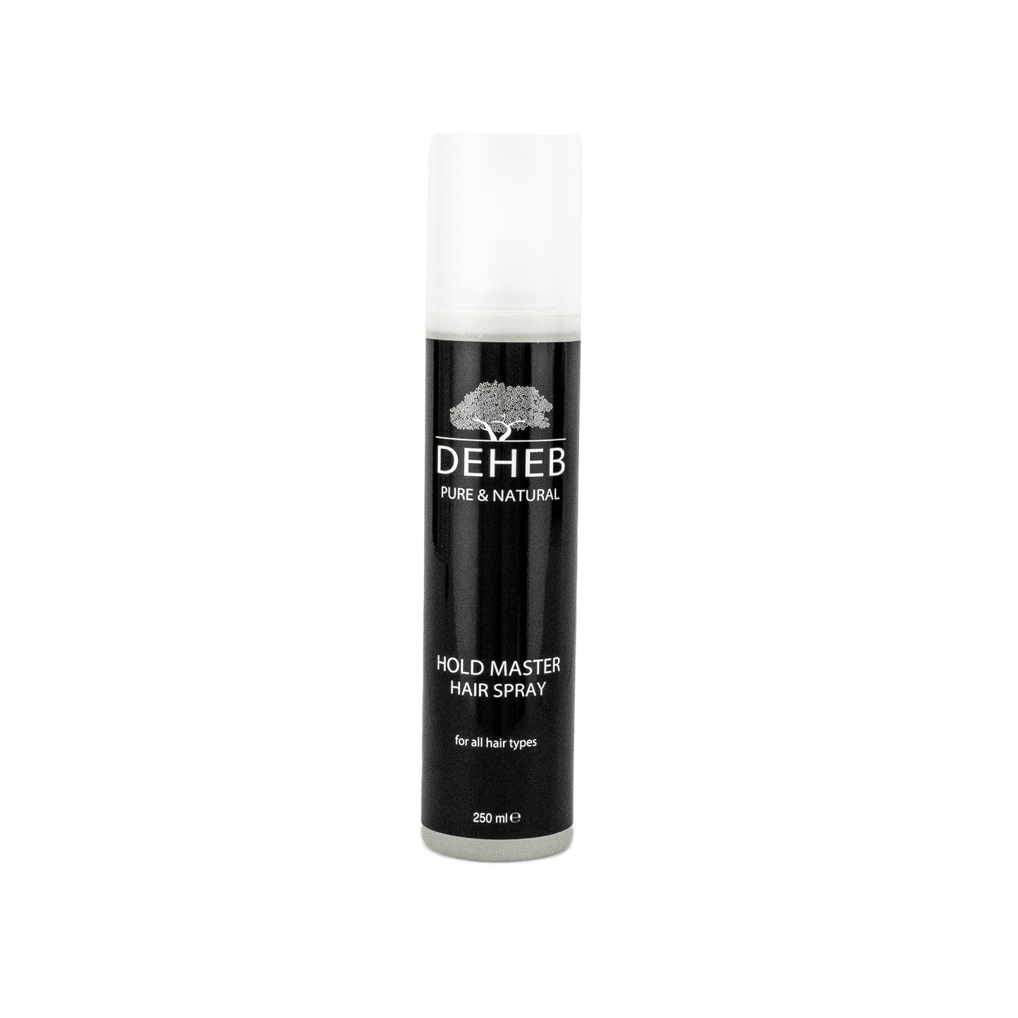 DEHEB Volume & Hold Haarspray 250 ml – Curly Girl (CG)-vriendelijke haarspray zonder uitdrogende alcoholen. Geeft langdurige fixatie, volume en voorkomt pluis